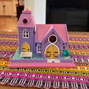 Vintage Bluebird Polly Pocket 1993 Wedding Chapel Church House